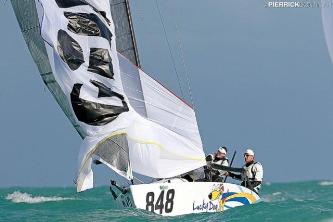 Travis Weisleder's Lucky Dog/ Gill Race Team USA-848 will feature recently crowned World Champion crew member and 2016 Olympian Dave Hughes as tactician - Melges 24 World Championship 2016 in Miami ©  Pierrick Contin http://www.pierrickcontin.fr/